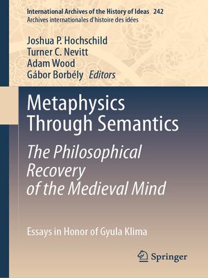 cover image of Metaphysics Through Semantics